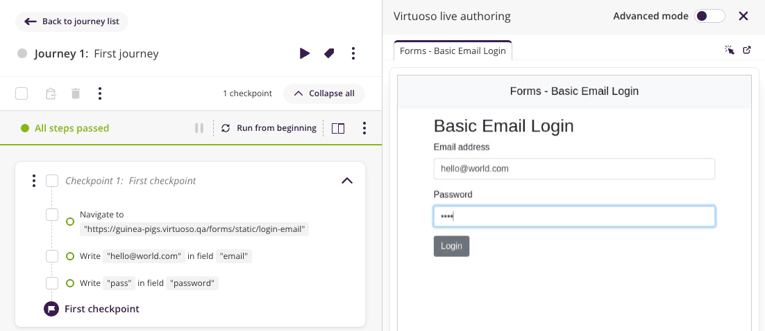 Re-executed step in interactive preview