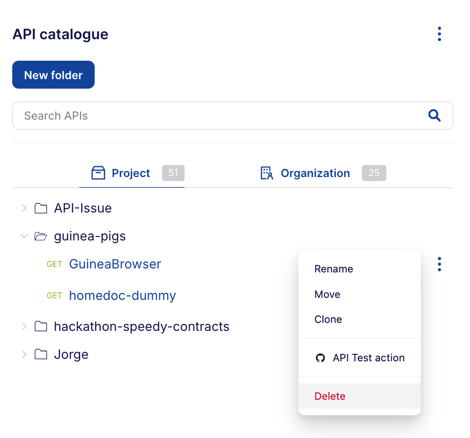 API test delete
