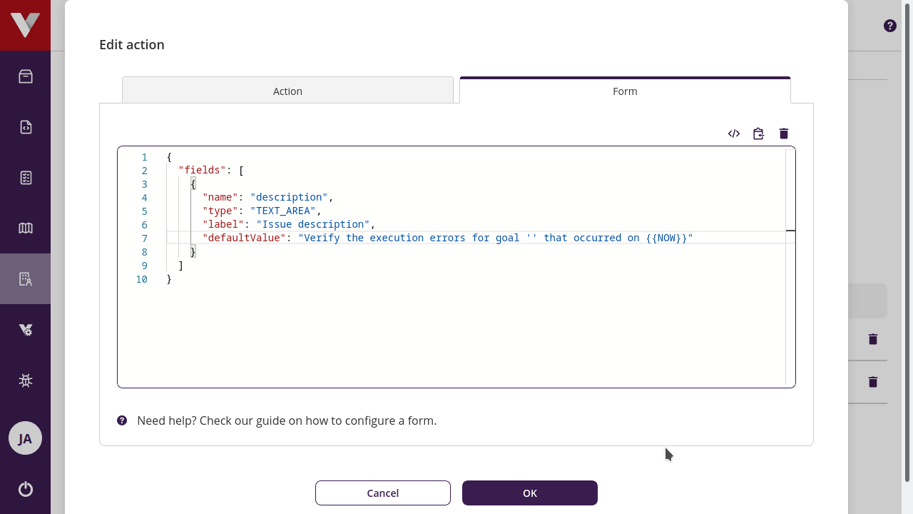 Placeholder usage example