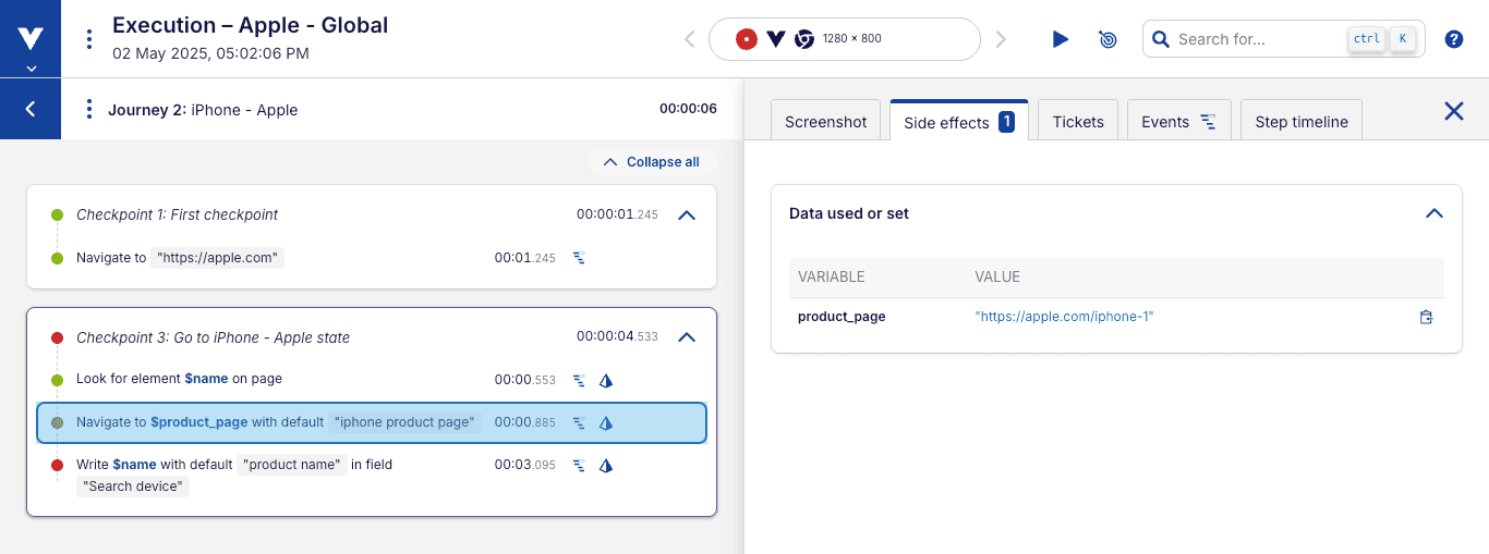 Execution-report-with-test-data