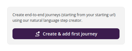 Create and add first journey