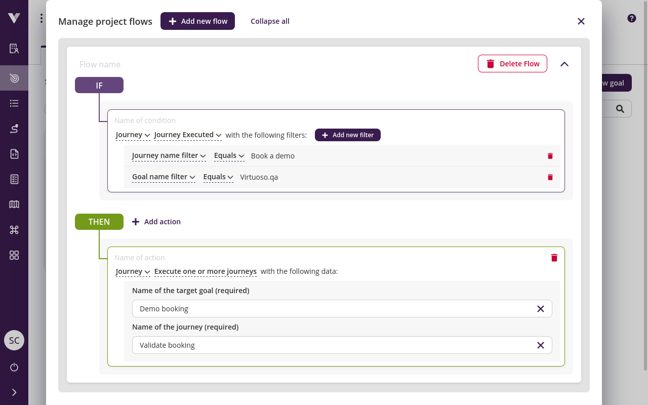 Flow - Example flow - Demo booking