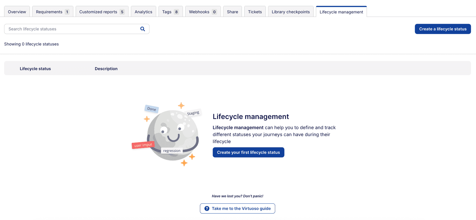Journey lifecycle settings
