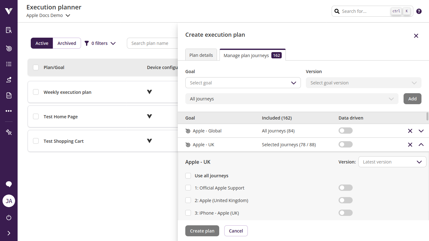 Multi-goal planner