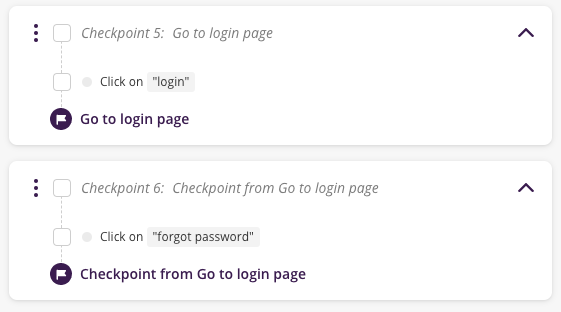 Checkpoint has been split into two