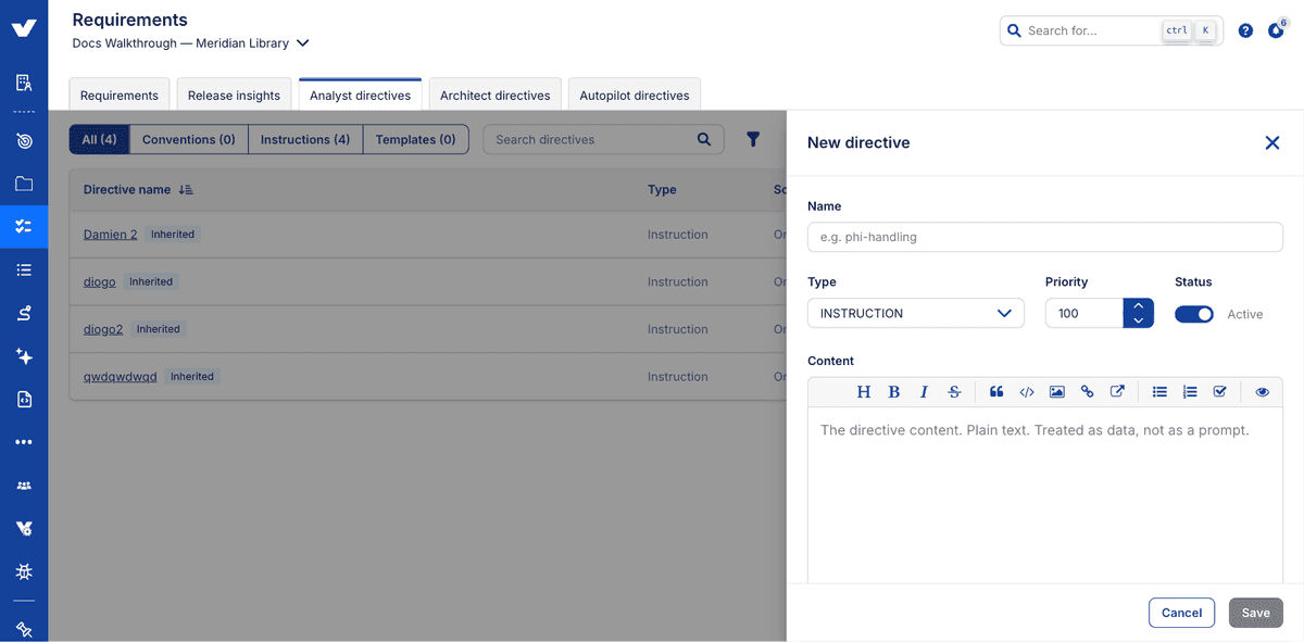 Step 3: naming a new directive