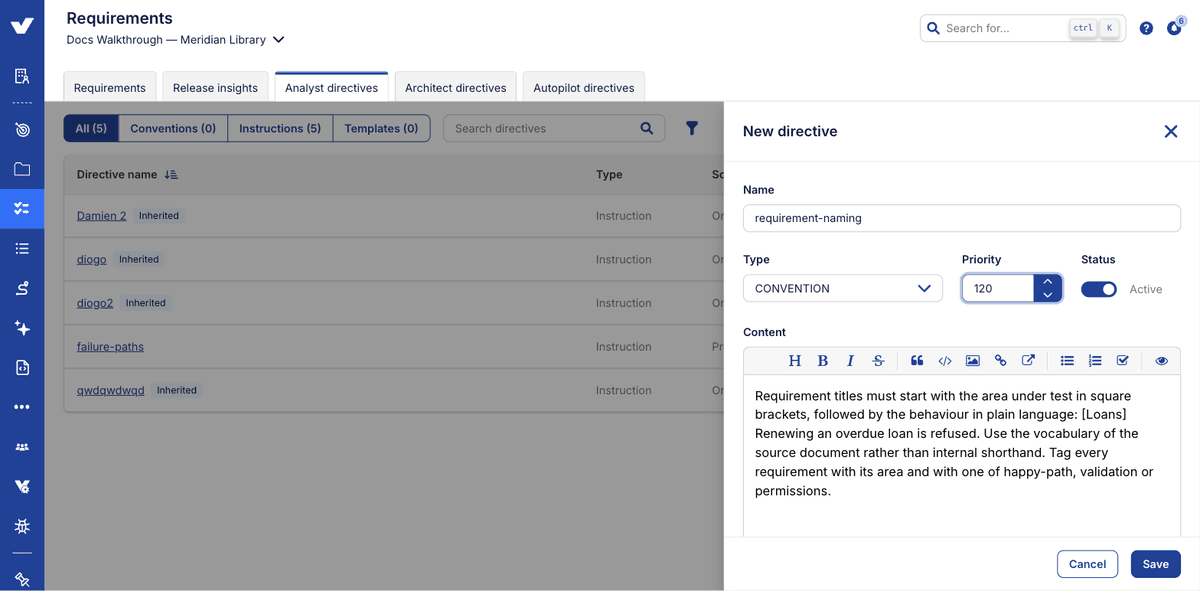 Step 6: setting priority