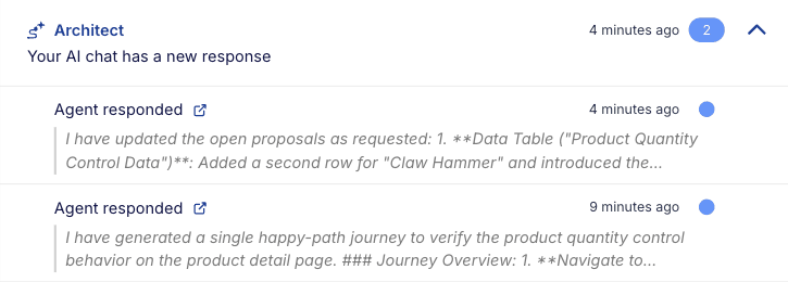 Step 3: a single notification