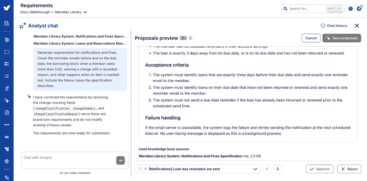 Step 8: a requirement's source references