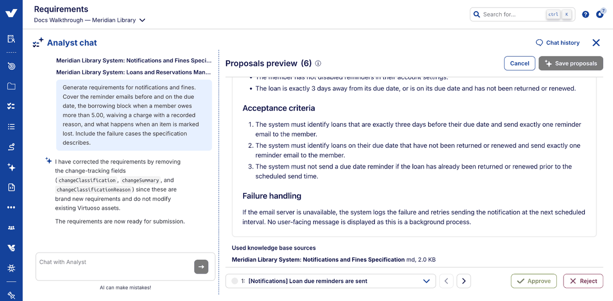 Step 8: a requirement's source references